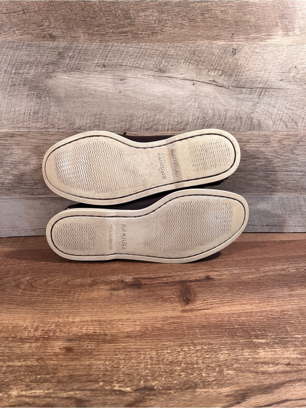 Sperry Brown Leather Boat Shoes with Tan Laces - Picture 5 of 7